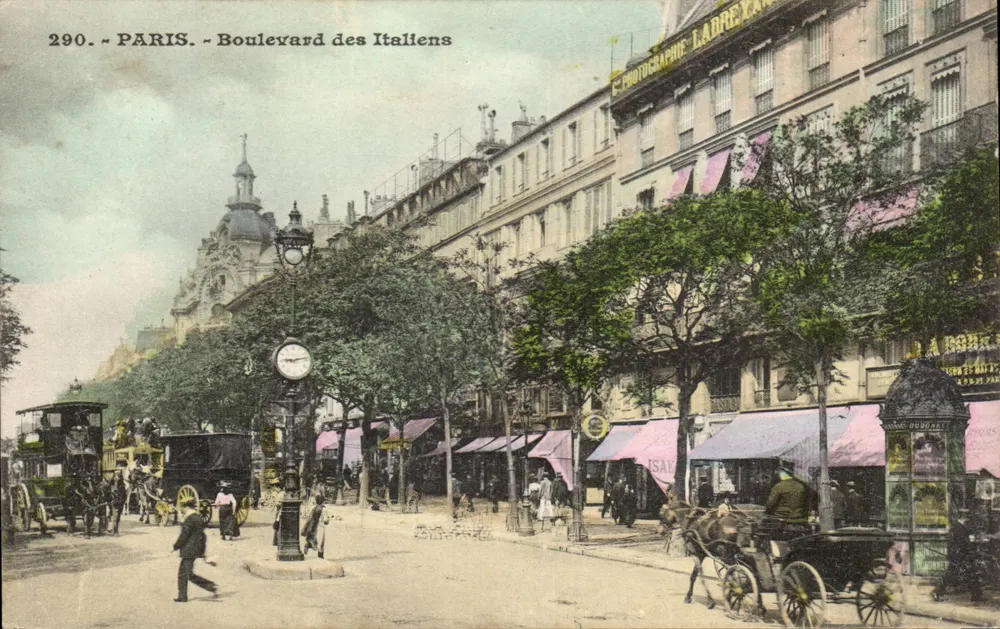 Paris - Boulevard des Italiens — vista urbana com fotografia Ladrex — n°290 - Frente