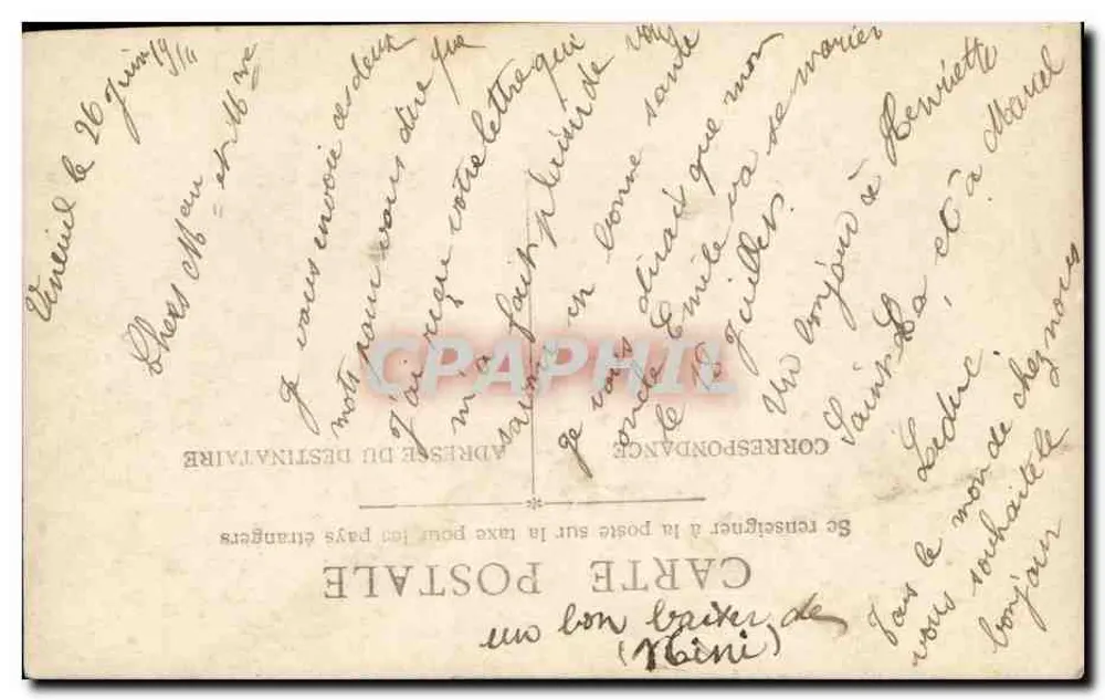 Mädchen in weißem Kleid — Bon Souvenir — unbekannter Verlag - Rückseite