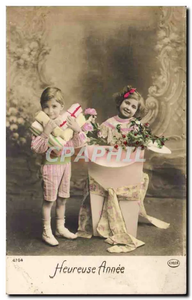 Zwei Kinder — Neujahr — Circe, Nr. 4764 - Vorderseite