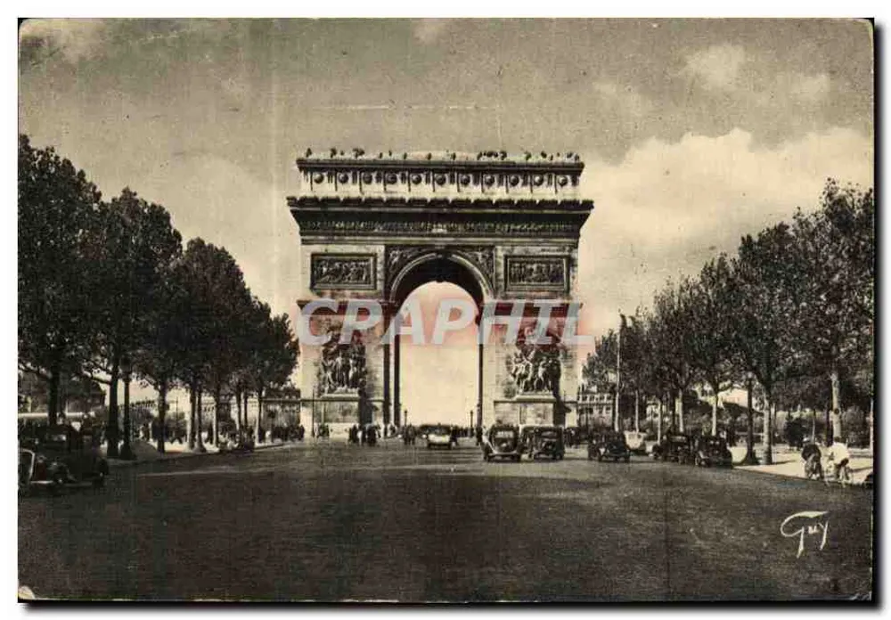 Arco do Triunfo — Paris — Editor A. Leconte - Frente