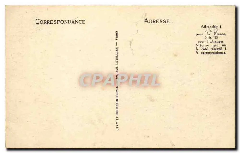 Paris - Avenida Victor-Hugo — vista da rua com veículos — LL, n° 1509 - Verso