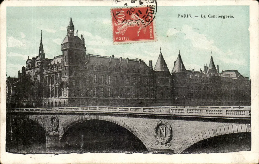 Paris — A Conciergerie — Editor não identificado, número de série não visível - Frente