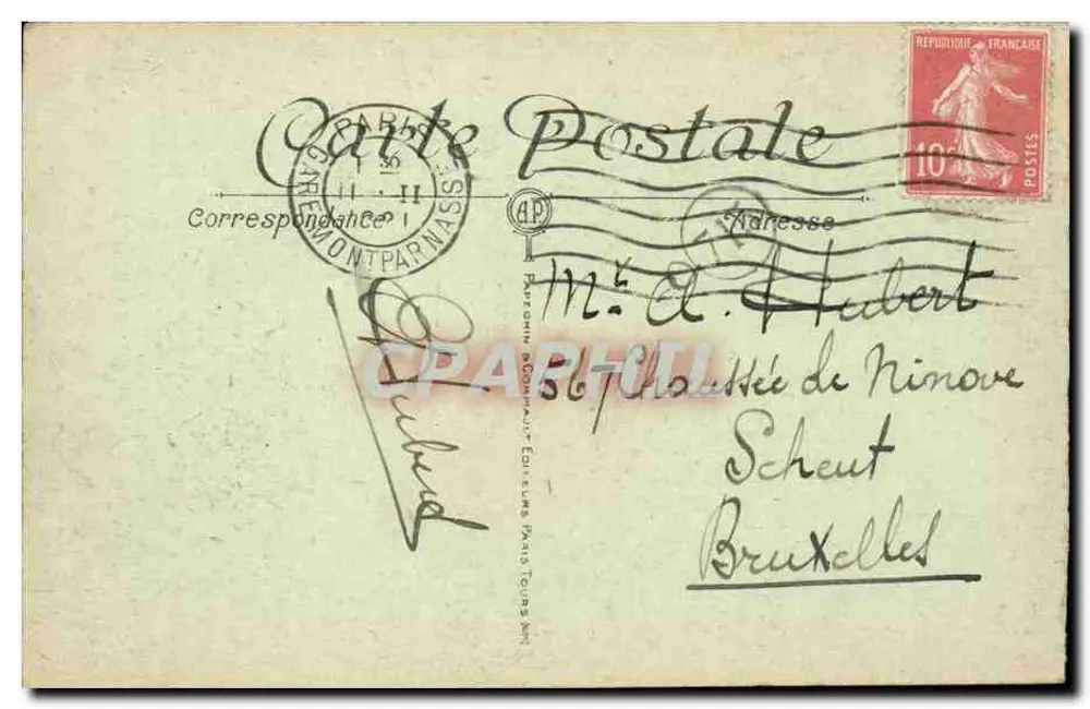 Paris — A Conciergerie — A.P. 226 - Verso