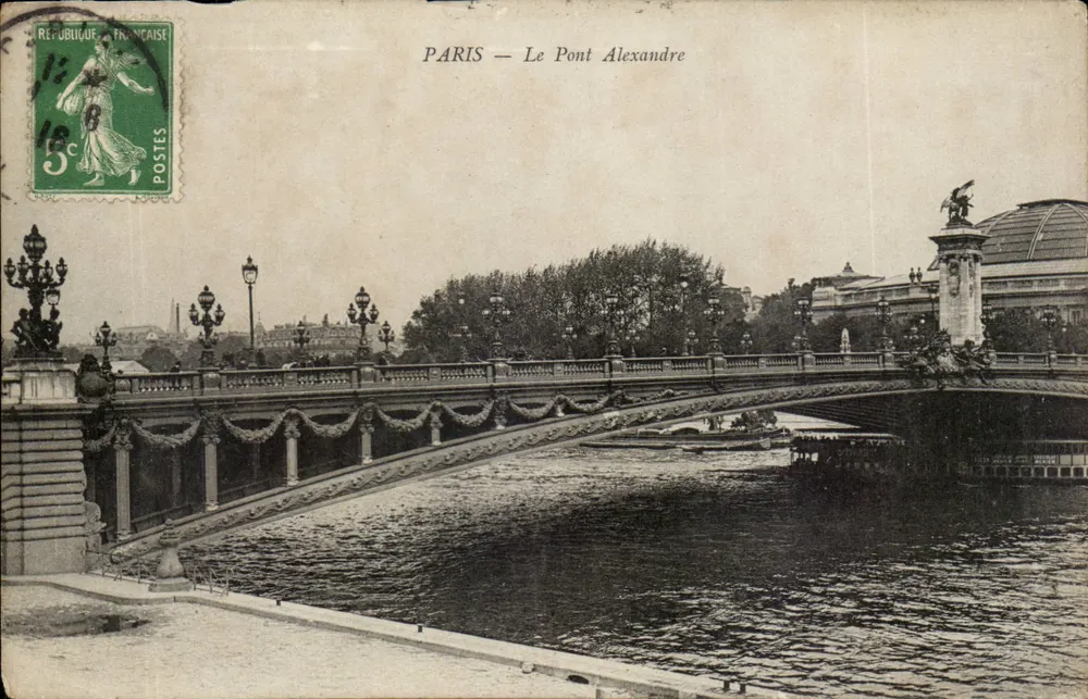PARIS — O Pont Alexandre — Editor não identificado, número de série não visível - Frente