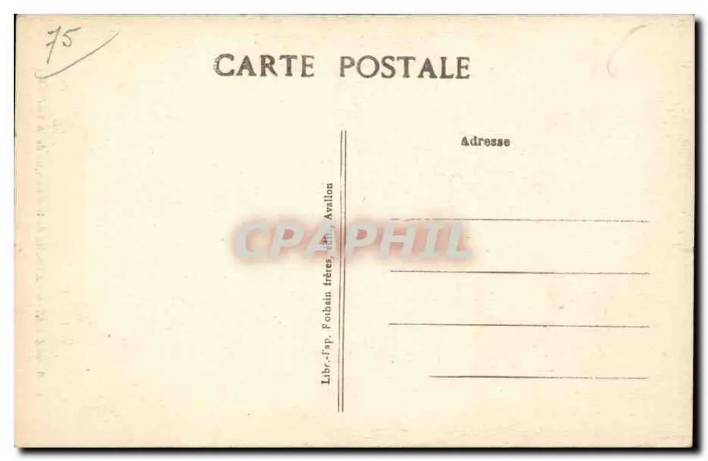 Die Kanzel der Basilika der Madeleine — Verlag Libr.-Imp. Pothain frères, Avallon, n°6 - Rückseite