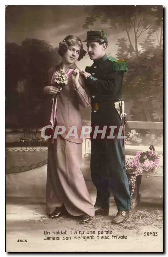 Soldat und Frau — Verlobungsszene — SAMOS n°2508 - Vorderseite