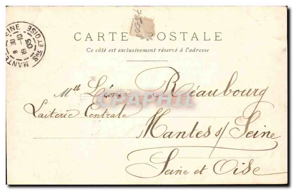 Straße Bayard (Haus von François I.) — Paris — unbekannter Verlag, Nr. 43 - Rückseite