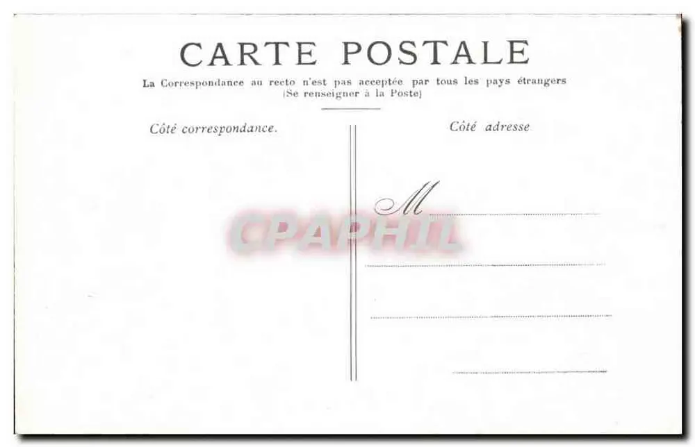Paris — O Palácio-Royal — Editor não identificado, número de série não visível - Verso