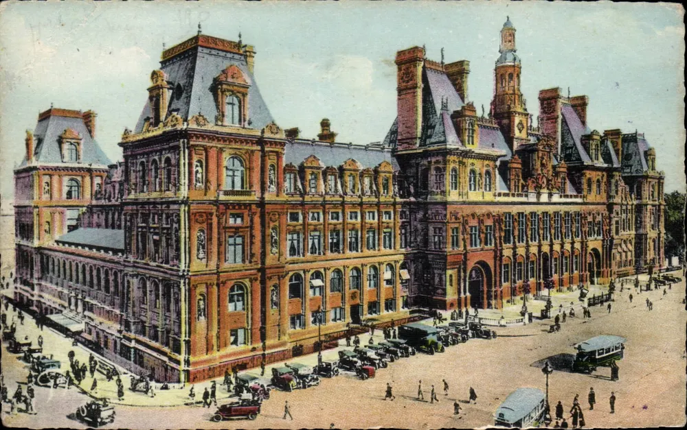Paris — Hotel de Ville — editor A. Decante, 38, rue de la Boétie, Paris - Frente