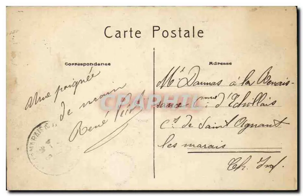 Paris — Gare du Quai d'Orsay — éditeur P.A. n°63 - Verso