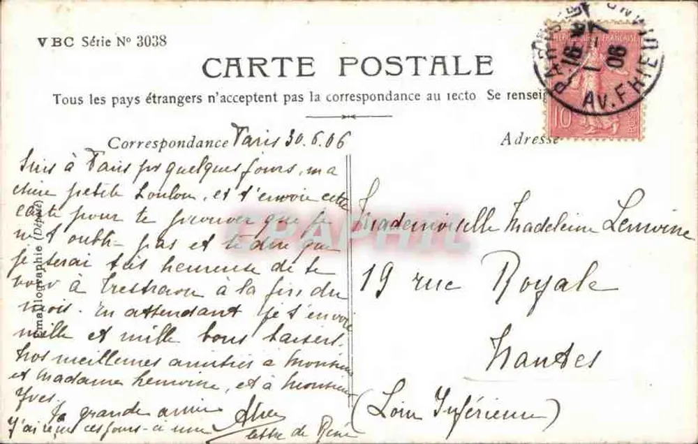 Duas jovens — retrato — Stebbing Paris - Verso