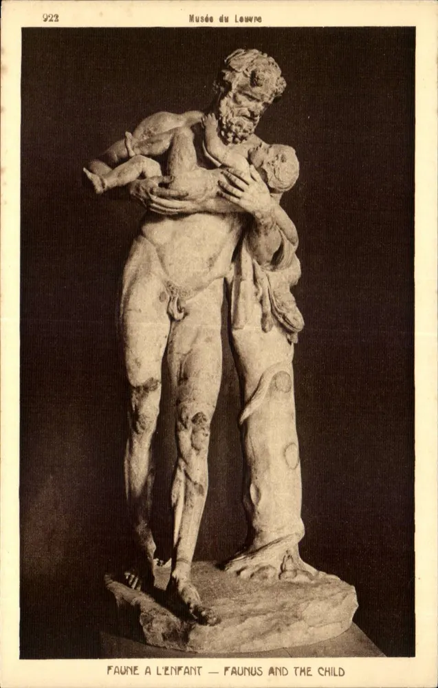 Fauna com a Criança — Museu do Louvre — Braun & Cie, Paris - Frente