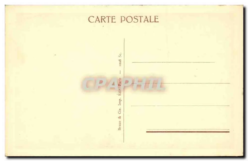 Fauna com a Criança — Museu do Louvre — Braun & Cie, Paris - Verso