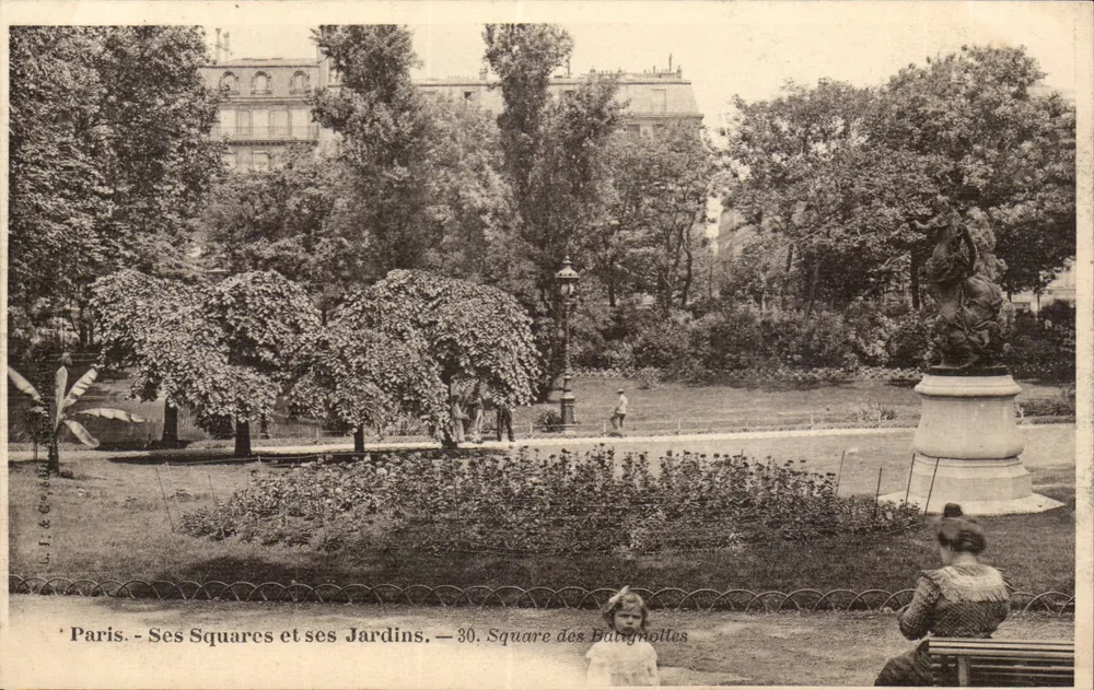 Paris - Seine Plätze und Gärten — 30. Square des Batignolles - Vorderseite