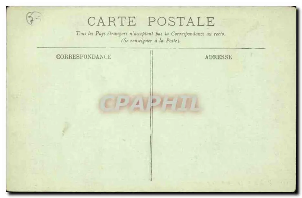 Paris — O Bois de Vincennes — LL. n° 531 - Verso