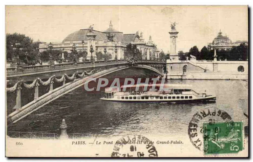 Paris — Die Brücke Alexandre-III und das Grand Palais — IMP. PHOT. NEUBRIN ET CIE - Vorderseite
