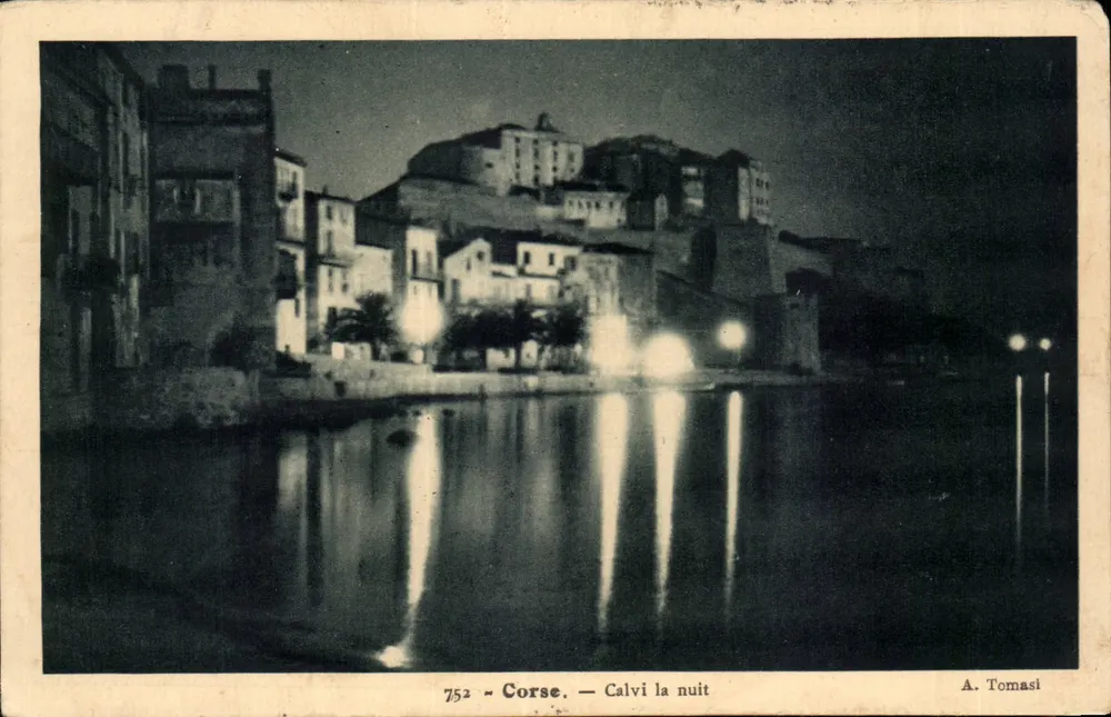 Calvi nachts — Korsika — A. Tomasi, n°752 - Vorderseite
