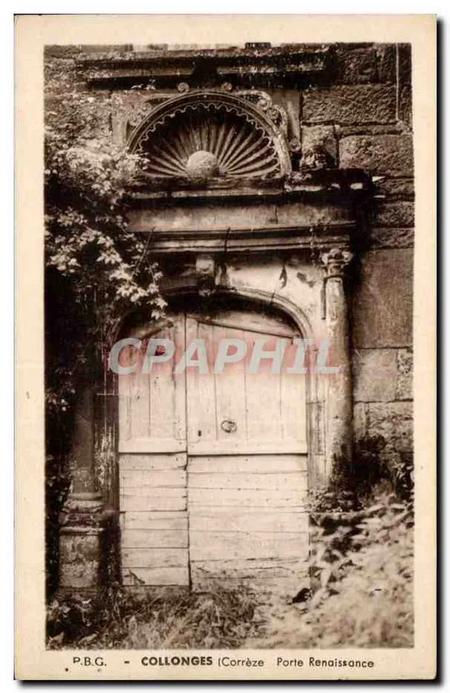 Collonges (Corrèze) — Porta Renascentista — P.B.G. - Frente