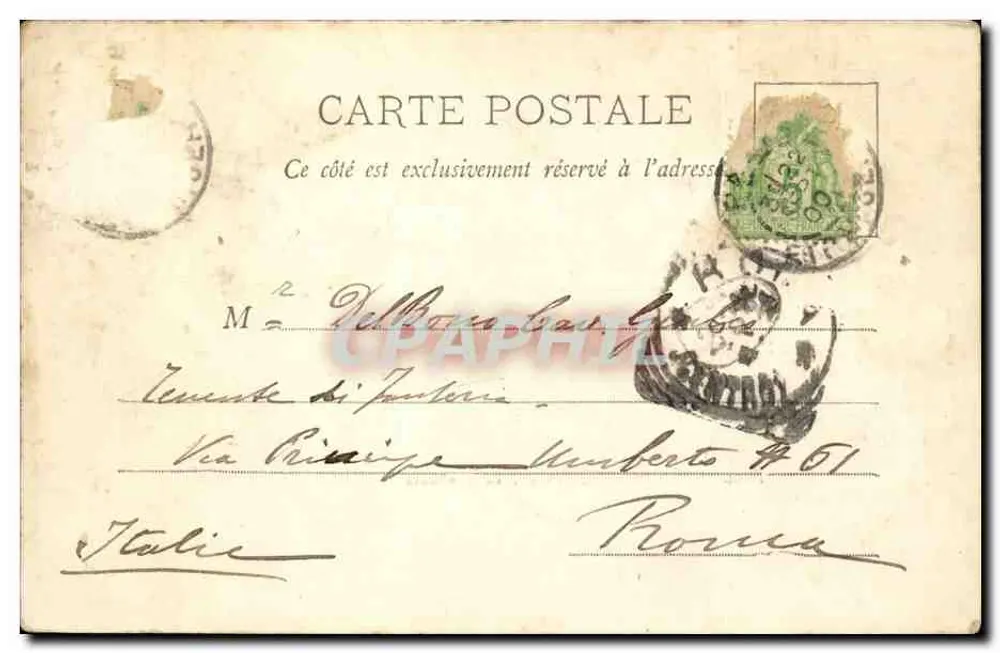Paris - O Carrousel - Estátua de Gambetta — A. Tardida, Paris - Verso