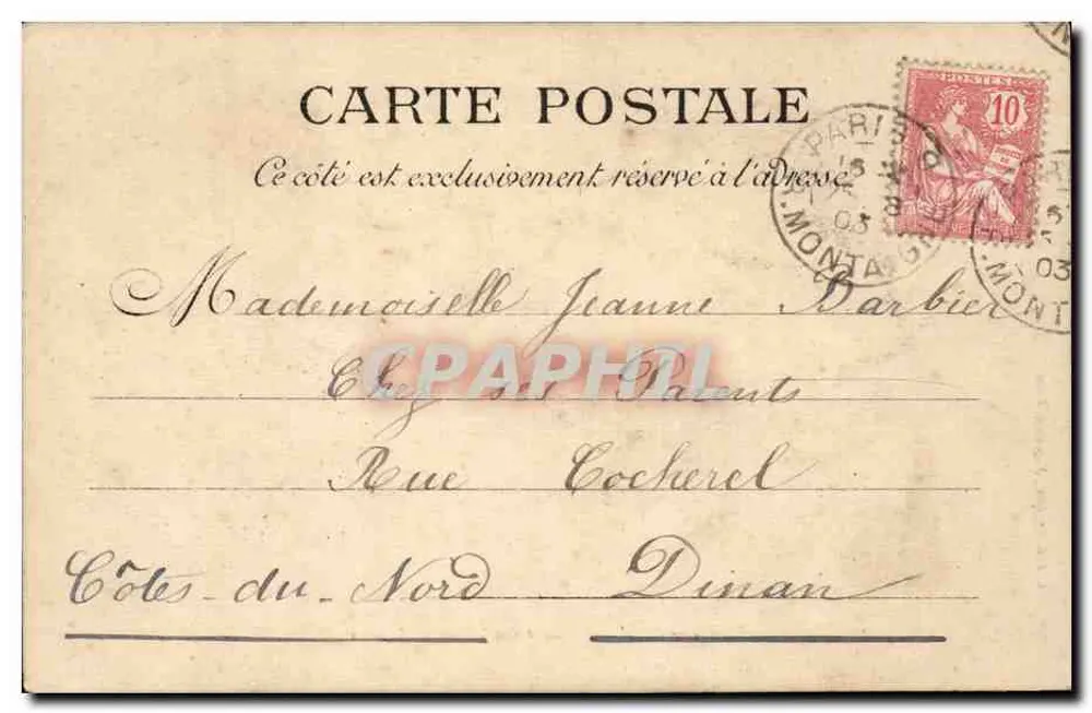 Paris — O Grande Palácio dos Campos Elísios — L.J. & Cie, Annonay - Verso