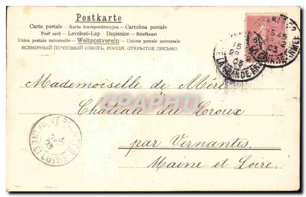Karmazyny — krajobraz górski — wydawca nieznany - Rewers