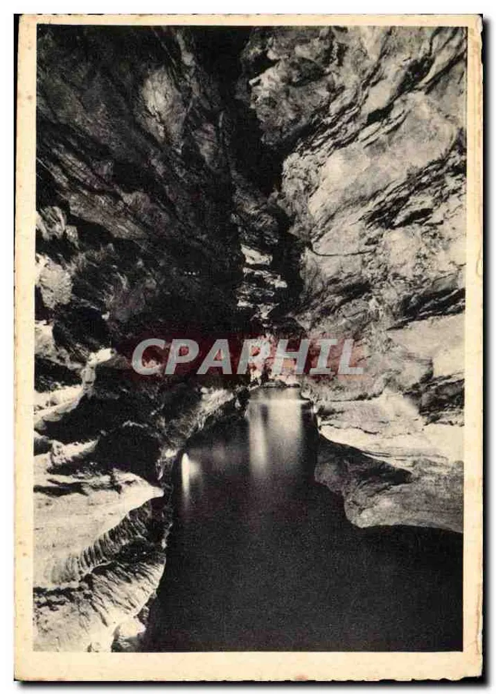 Gouffre de Padirac — O rio plano — J. Vernel, editor em St-Céré (Lot) - Frente