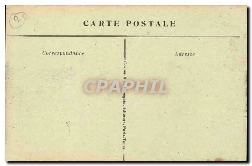 Paris — A Praça da Concórdia — A.P. — Concorde Square - Verso