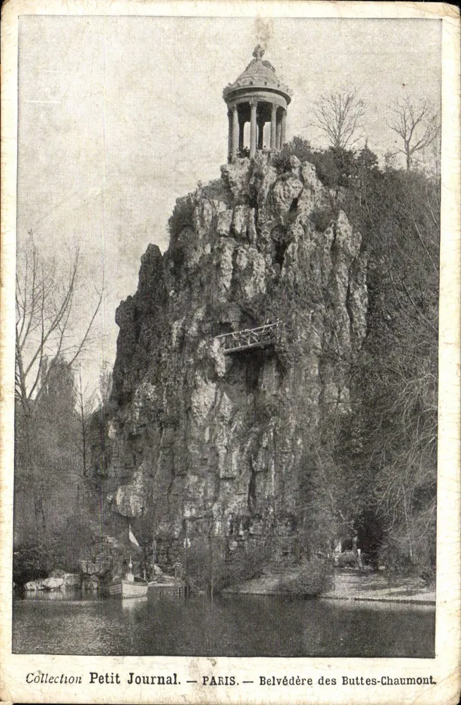 Belvedere delle Buttes-Chaumont — Parigi — Collezione Petit Journal - Recto