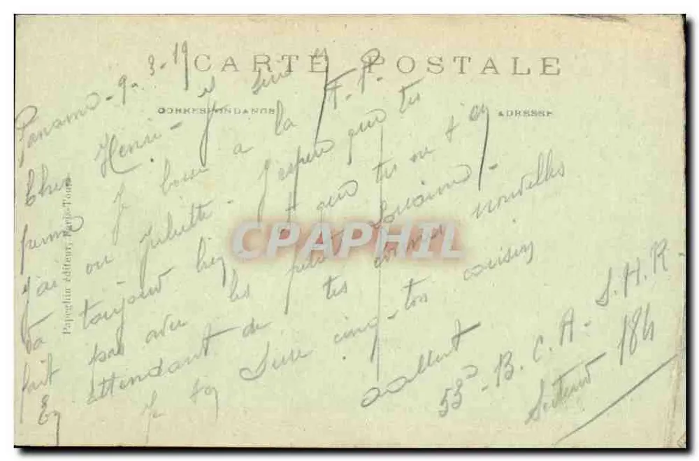 PARIS — Panorama über die Seine genommen nahe Notre-Dame und der Cité — A.P. n°41 - Rückseite
