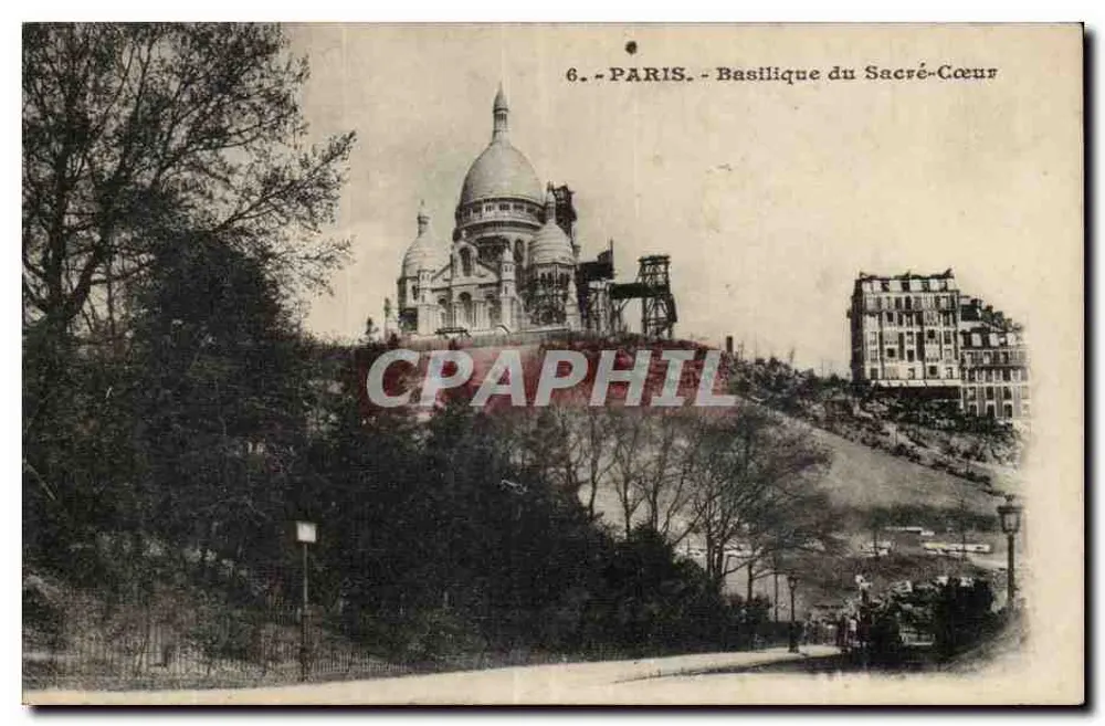 Paris - Basilika des Heiligen Herzens — unbekannter Verlag, Seriennummer 6 - Vorderseite