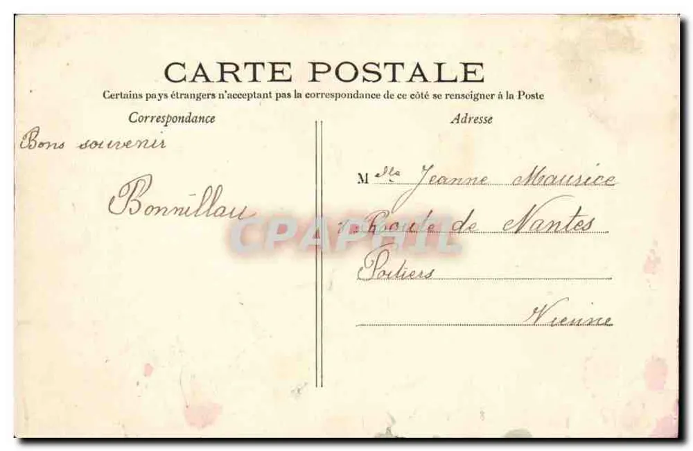 Paris — Bois de Boulogne — La Ferme du Pré Catelan — C. M. - Rückseite