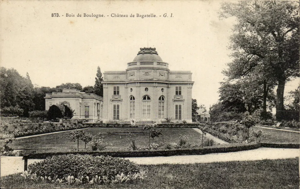 Bois de Boulogne - Schloss Bagatelle - G. I. - Vorderseite