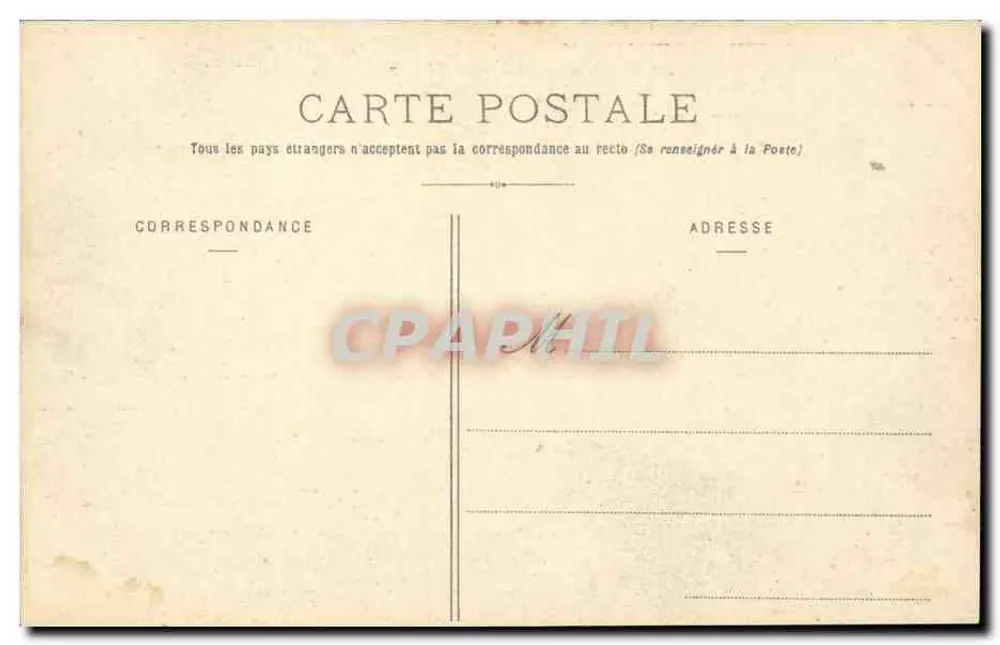 Bois de Boulogne - Schloss Bagatelle - G. I. - Rückseite