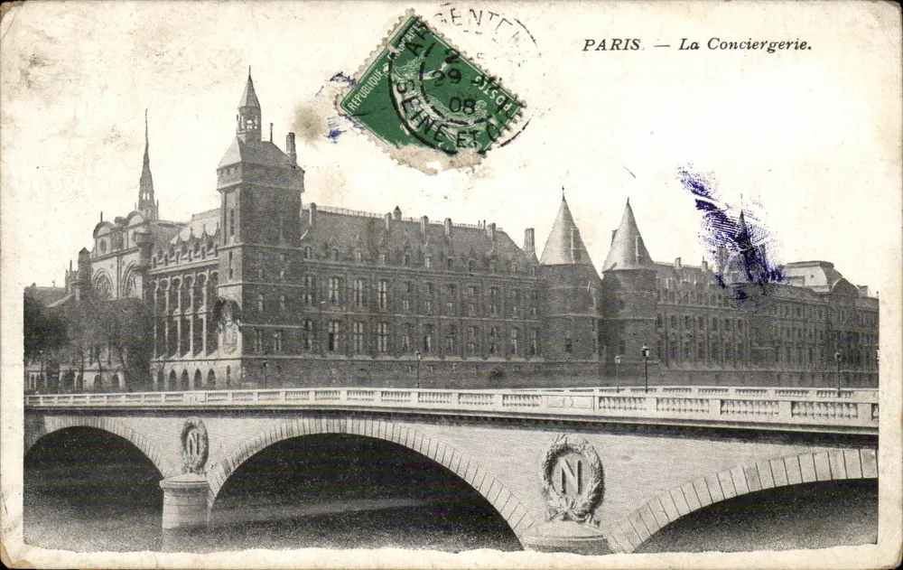 PARIS — Die Conciergerie. — Verlag unbekannt, Seriennummer nicht sichtbar. - Vorderseite