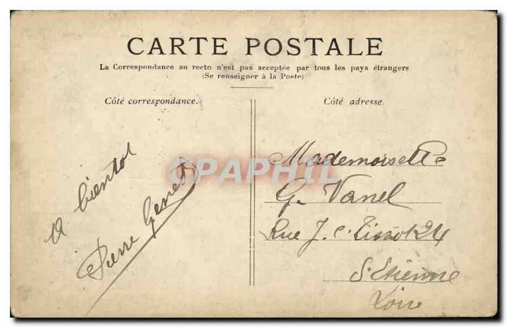 PARIS — Die Conciergerie. — Verlag unbekannt, Seriennummer nicht sichtbar. - Rückseite