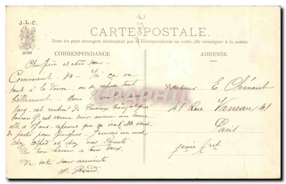 PARIS — Hotel des Invalides. Sotto il Domo. J.L.C. — n° 311 - Verso