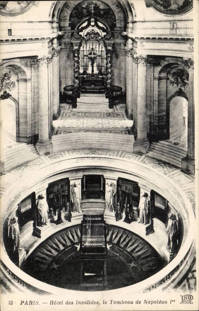 Paris — Hôtel des Invalides, das Grab von Napoleon I — JND Phot. - Vorderseite