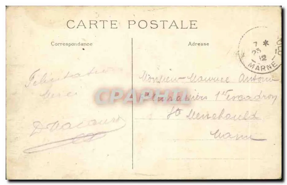 Paris — Perspectiva dos Invalides e Ponte Alexandre III — J. H. — n° 129 - Verso