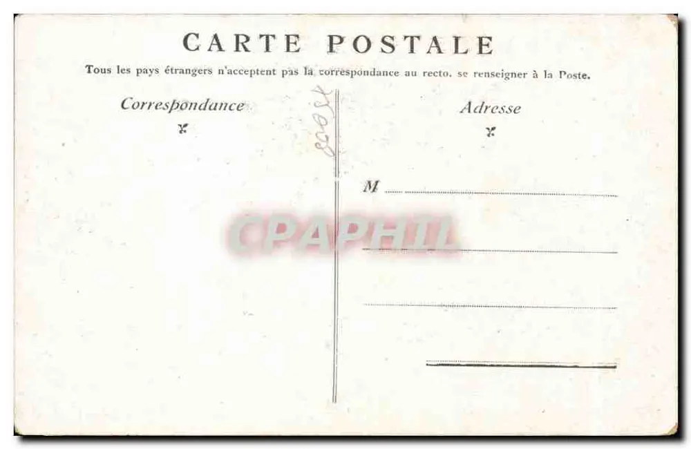 Paris — Arco do Triunfo da Estrela — editor não identificado - Verso