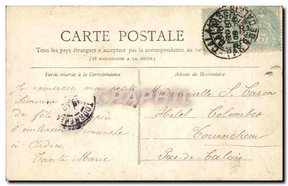 Paris — O Arco do Triunfo — Coleção Petit Journal - Verso