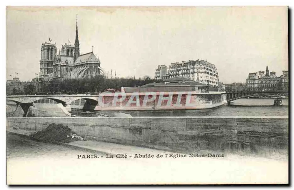 Paris - A Cidade - Abside da Igreja de Nossa Senhora - Frente