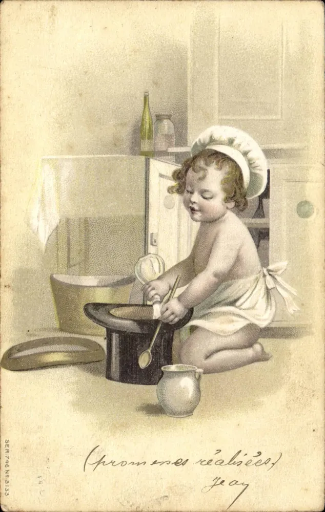 Kochkind — Illustration — SER 746 N° 3133 - Vorderseite