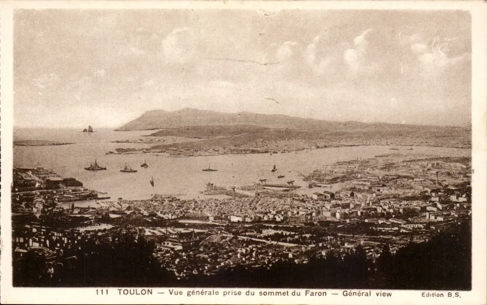 Toulon — Allgemeine Ansicht vom Gipfel des Faron — Edition B.S. n°111 - Vorderseite
