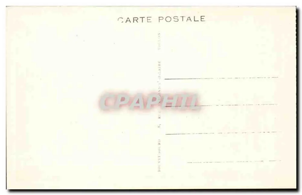 Toulon — Place Puget — Die Fontäne — Edition B.S. - Rückseite