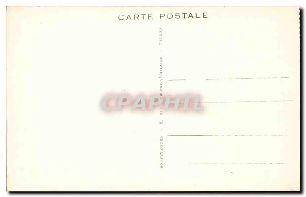 Toulon — Ecke der Place d'Armes — Edition B.S. - Rückseite