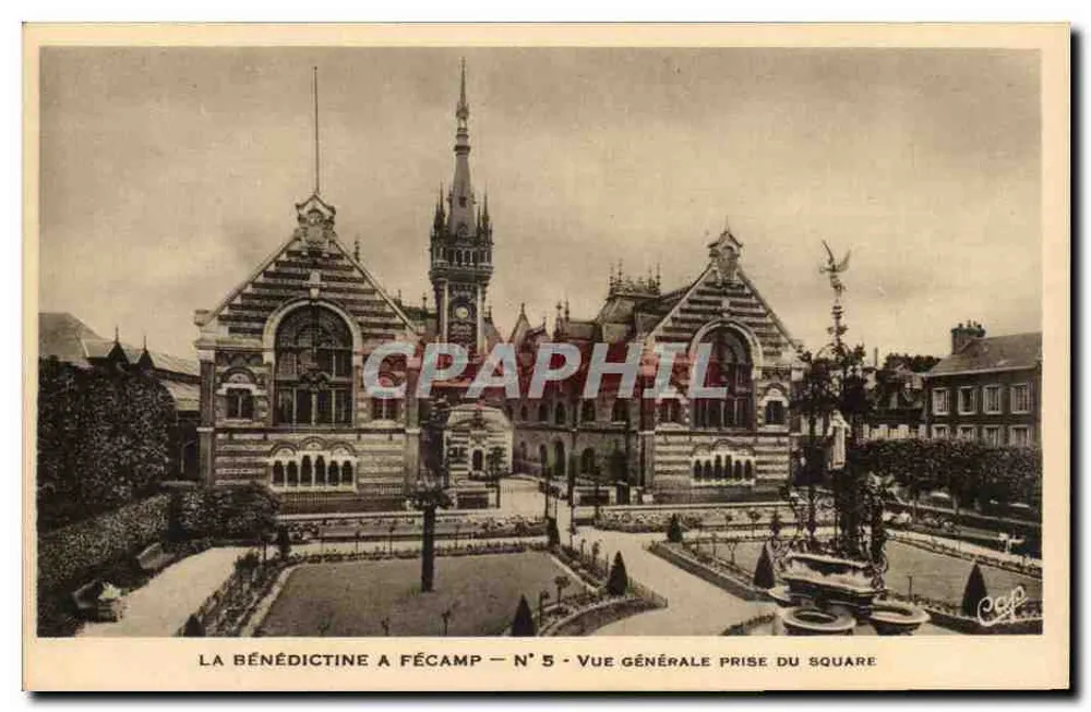 A Bénédictine em Fécamp — Vista geral tirada do square — N° 5 - Frente