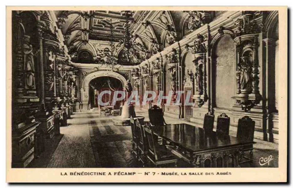 A Bénédictine em Fécamp — Museu, a Sala dos Abades — N° 7 - Frente