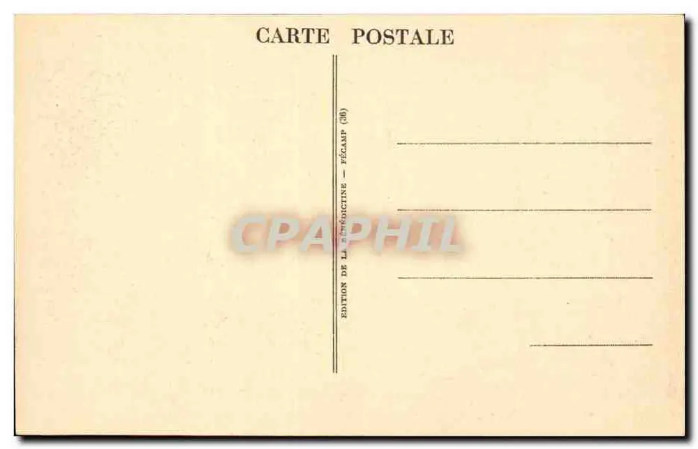 A Bénédictine em Fécamp — Museu, a Sala dos Abades — N° 7 - Verso