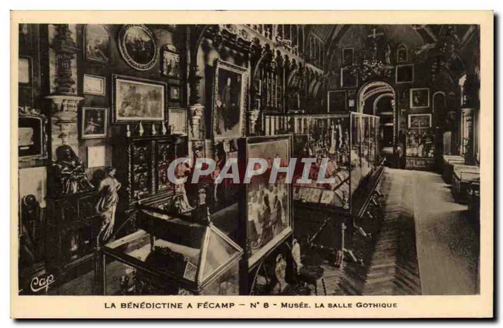 La Bénédictine em Fécamp - N° 8 - Museu. A Sala Gótica - Frente