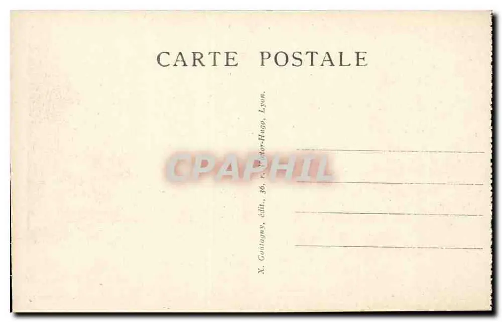 LYON — PLACE MORAND, LA FONTAINE — X. GONTAUMY, ÉDIT., 36, R. VICTOR-HUGO, LYON. - Verso